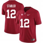 NCAA Men's Alabama Crimson Tide #12 Ken Stabler Stitched College Nike Authentic Crimson Football Jersey AK17F53OK